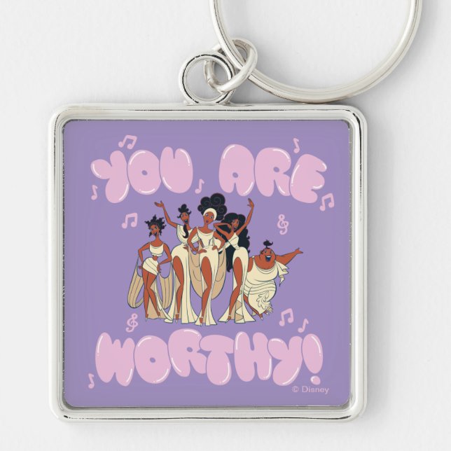 The Muses - You Are Worthy Keychain (Front)