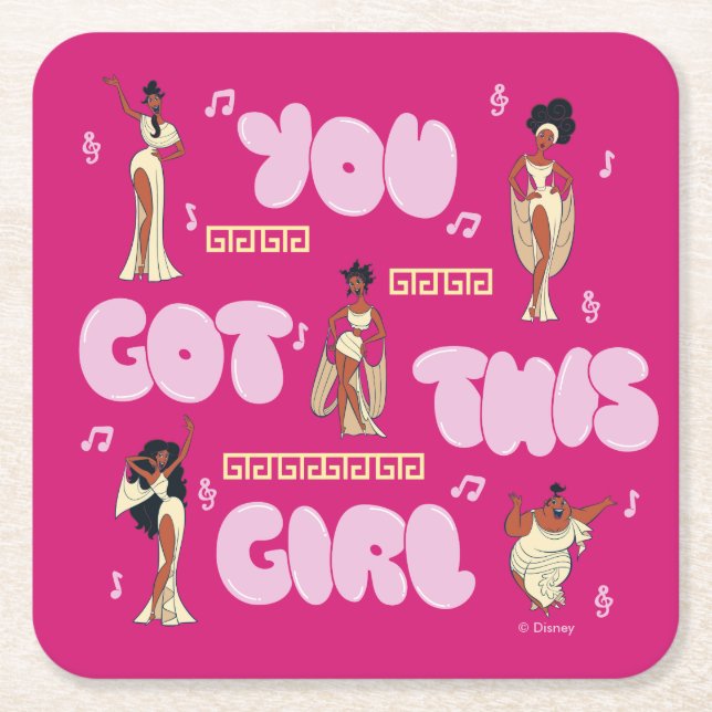 The Muses - You Got This Girl Square Paper Coaster (Front)