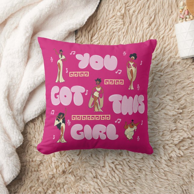The Muses - You Got This Girl Throw Pillow (Blanket)