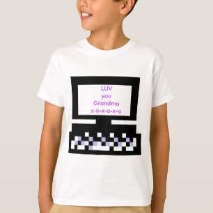 The MUSEUM Artist Series Images Computer Bk LUV T-Shirt