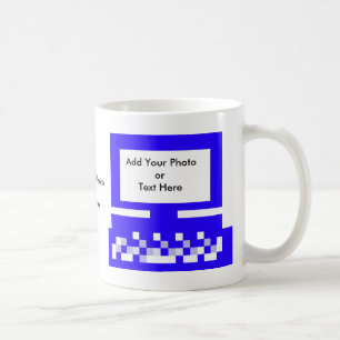 The MUSEUM Artist Series Images Computer Blue Coffee Mug