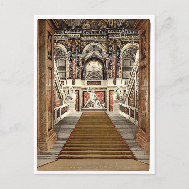 The Museum of Arts, the staircase, Vienna, Austro- Postcard (Front)