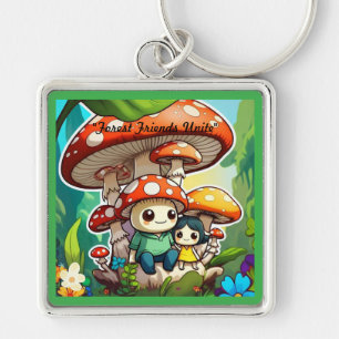 "The Mushroom Clan" Key Ring