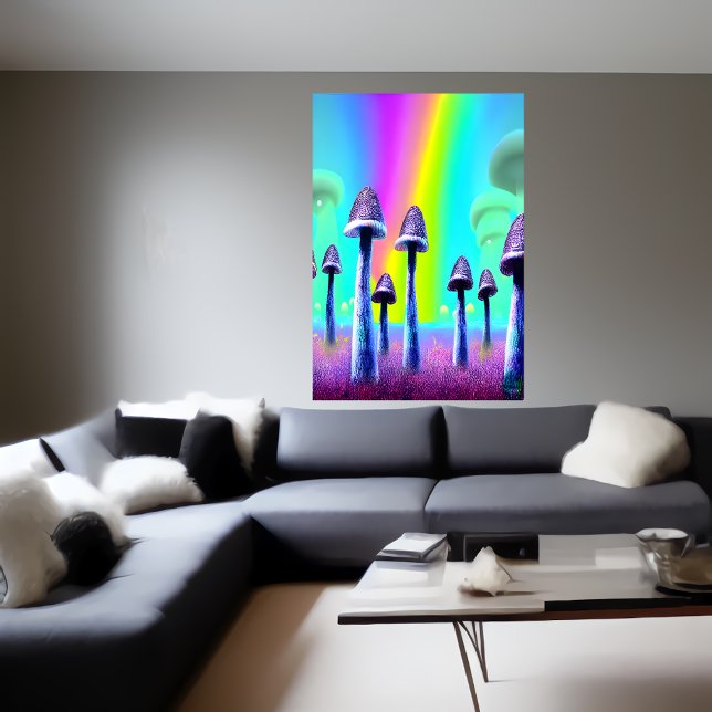 The mushroom forest | AI Art Poster (Creator Uploaded)