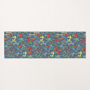 The mushroom garden yoga mat - double sided