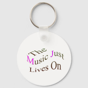 The Music Just Lives On Key Ring