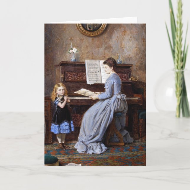 The Music Lesson Greeting Card (Front)