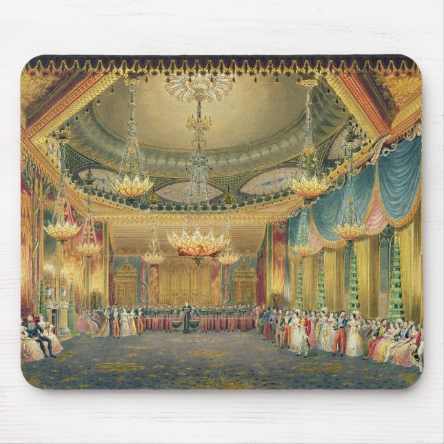 The Music Room, from 'Views of the Royal Pavilion, Mouse Pad (Front)