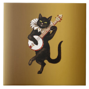 The Musical Cat, Ceramic Tile