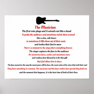The Musician poem Poster
