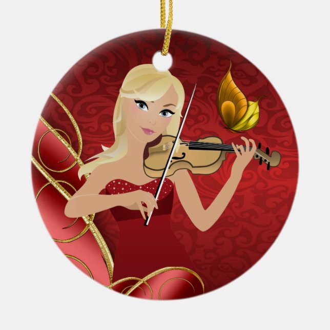 The Musician - SRF Ceramic Ornament (Front)