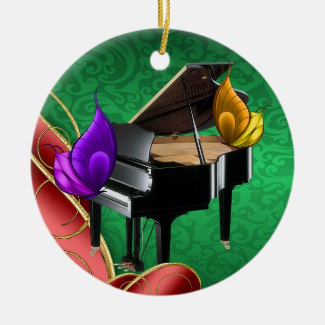 The Musician - SRF Ceramic Tree Decoration (Front)