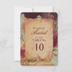 The Musician - Table Number Card / Invite