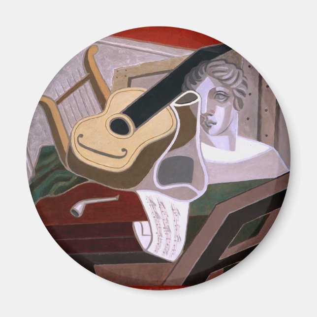 The Musician's Table by Juan Gris Magnet (Front)
