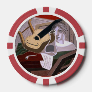 The Musician's Table by Juan Gris Poker Chips