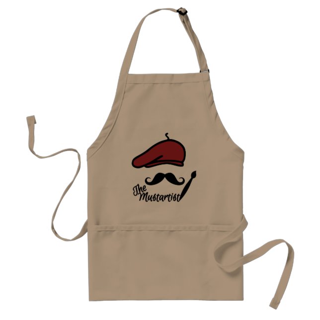 The Mustartist apron - choose colour (Front)