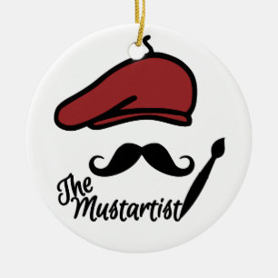 The Mustartist custom ornament