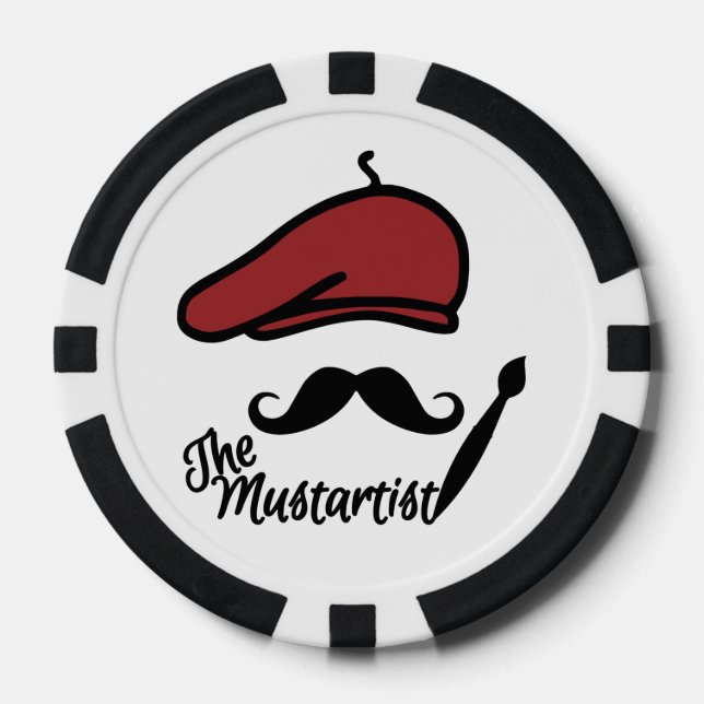 The Mustartist poker chips (Front)