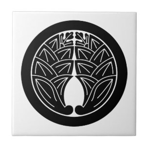 The Myoga is held in a circle Ceramic Tile