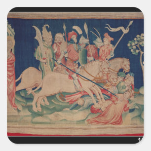 The Myriads of Horsemen Square Sticker
