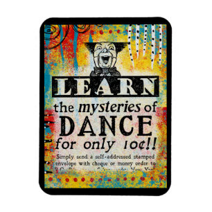 The Mysteries of Dance - Funny Vintage Ad Magnet