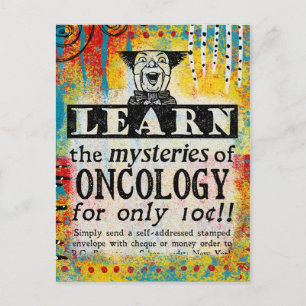 The Mysteries of Oncology - Funny Vintage Ad Postcard