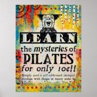 The Mysteries of Pilates - Funny Vintage Ad