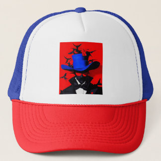 The Mysterious Gentleman Wear Flair and Confidence Trucker Hat