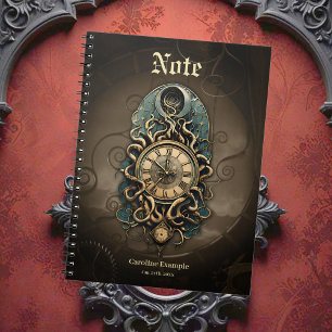 The mysterious steampunk movement.  notebook