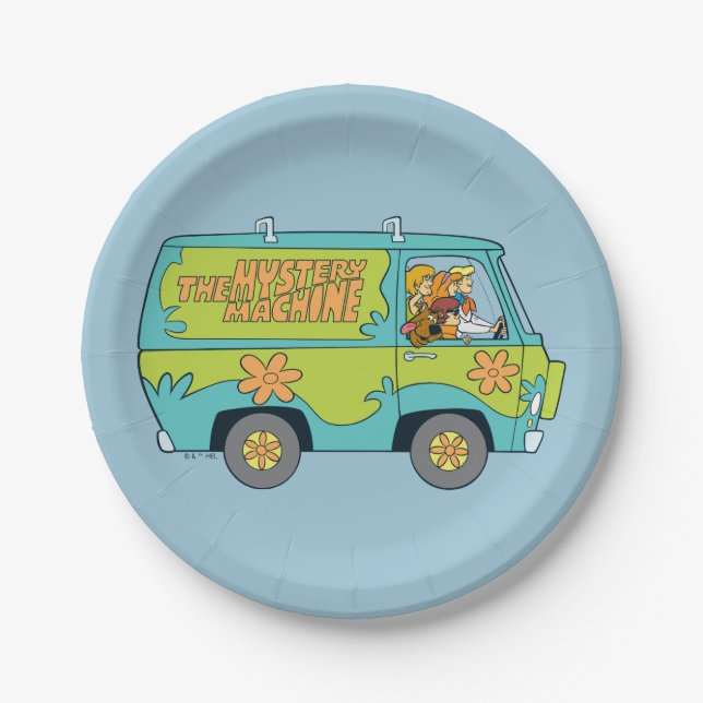 The Mystery Machine Right Side Paper Plate (Front)