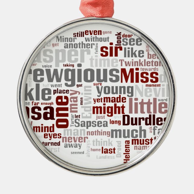 The Mystery of Edwin Drood Metal Ornament (Front)