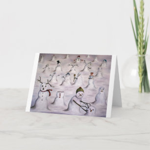 The Mystery Revealed On Snowman Hill Holiday Card