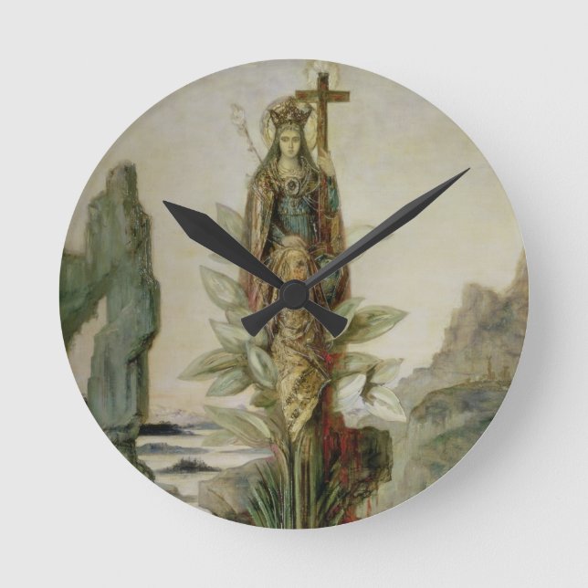 The Mystic Flower Round Clock (Front)