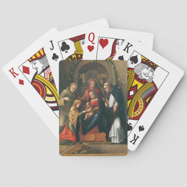 The Mystic Marriage of Saint Catherine Playing Cards (Back)