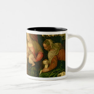 The Mystic Marriage of Saint Catherine Two-Tone Coffee Mug