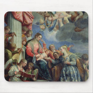 The Mystic Marriage of St. Catherine Mouse Pad