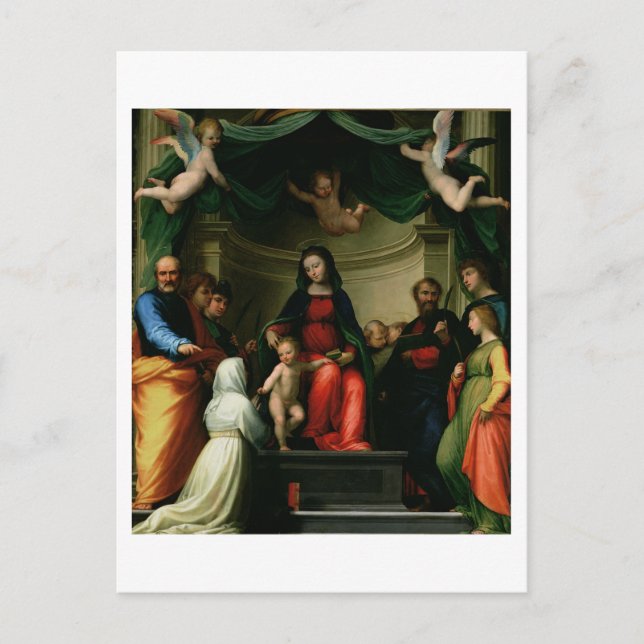 The Mystic Marriage of St. Catherine of Siena with Postcard (Front)