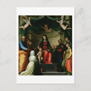 The Mystic Marriage of St. Catherine of Siena with Postcard