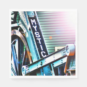 The Mystic River Drawbridge As I See It Napkin