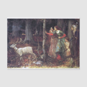 The Mystic Wood by John William Waterhouse Tissue Paper