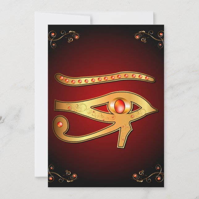 The mystical all seeing eye invitation (Front)