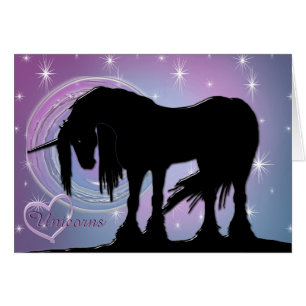 The Mystical Black Unicorn (Pastel Swirl)