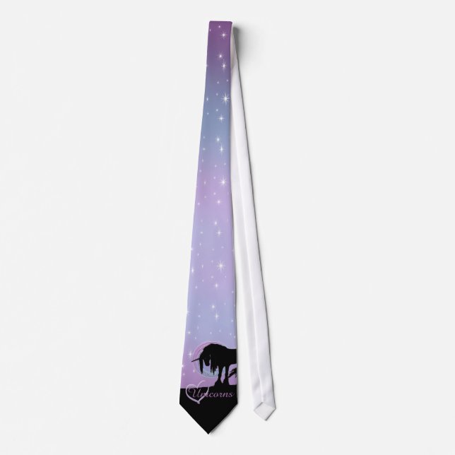 The Mystical Black Unicorn (Pastel Swirl) Tie (Front)