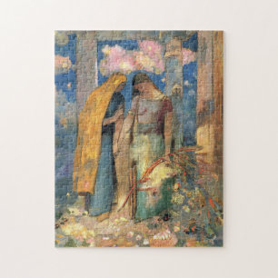 The Mystical Conversation by Odilon Redon Jigsaw Puzzle
