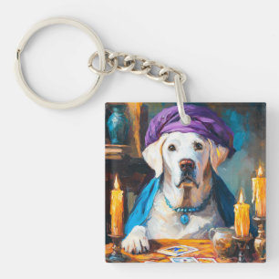 The Mystical Pooch Funny Fortuneteller Dog Key Ring