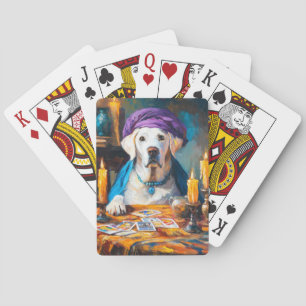 The Mystical Pooch Funny Fortuneteller Dog Playing Cards