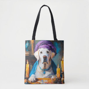 The Mystical Pooch Funny Fortuneteller Dog Tote Bag