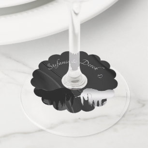 The Mystical Unicorn Drink Tag (black swirl)