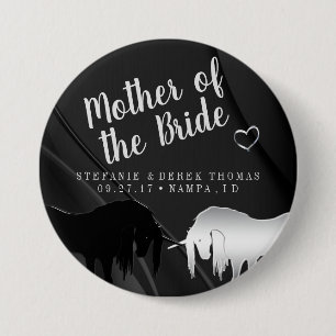 The Mystical Unicorn Wedding (Mother of the Bride) 7.5 Cm Round Badge