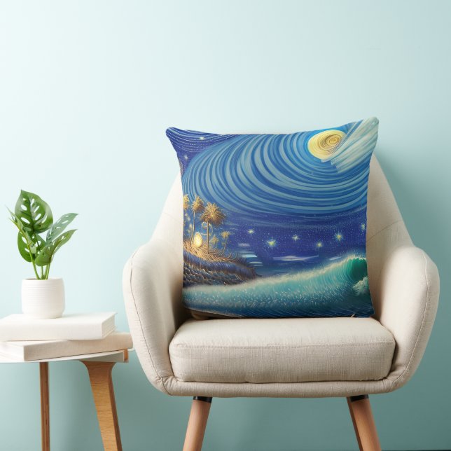 The Mysticism of a Blue Wave Cushion (Chair)